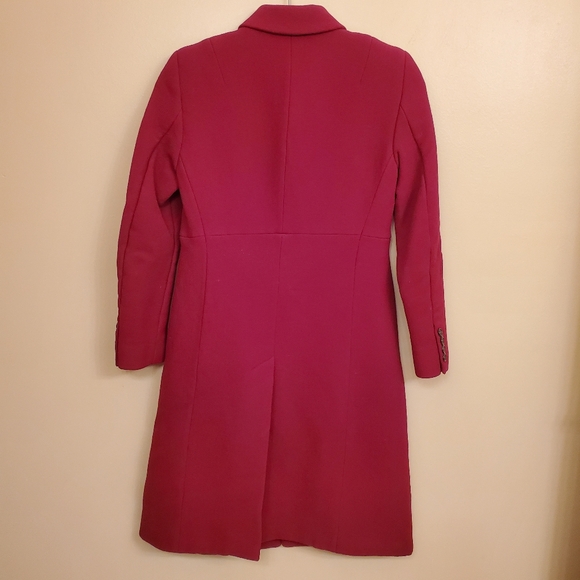 J.CREW red winter coat SIZE Petite 0 - Picture 2 of 6